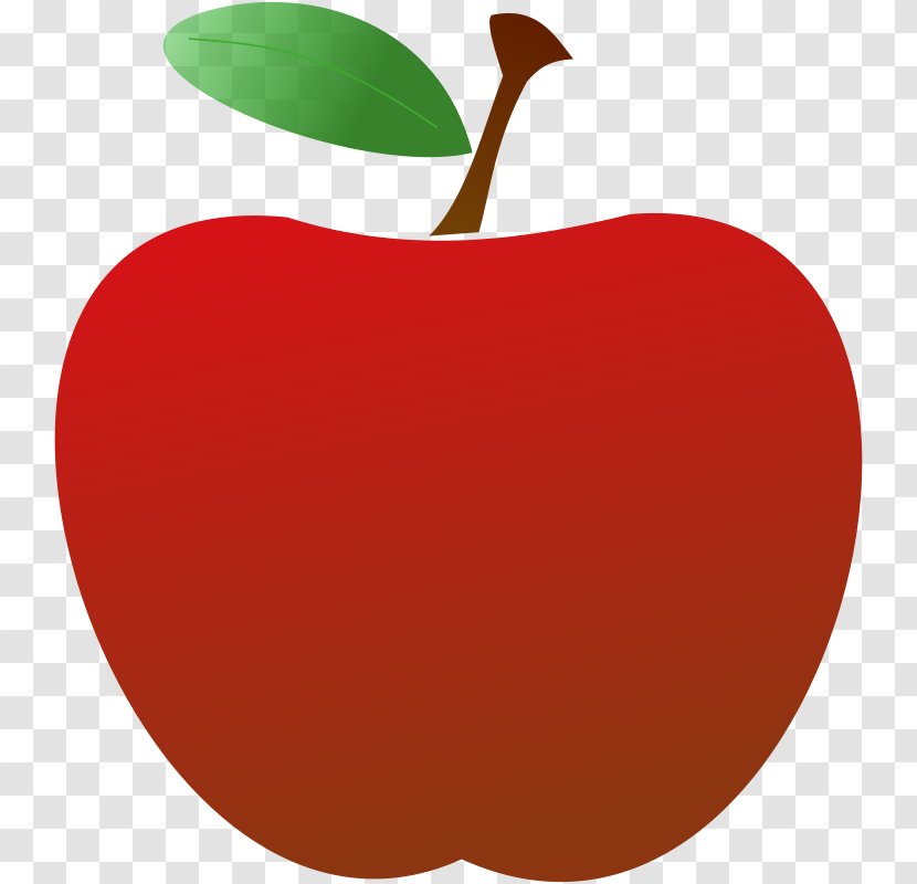 Clip Art Openclipart Teacher Free Content Image - Heart - Red Apple Transparent PNG