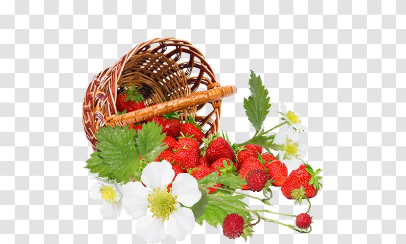 Strawberry Basket - Strawberries Transparent PNG