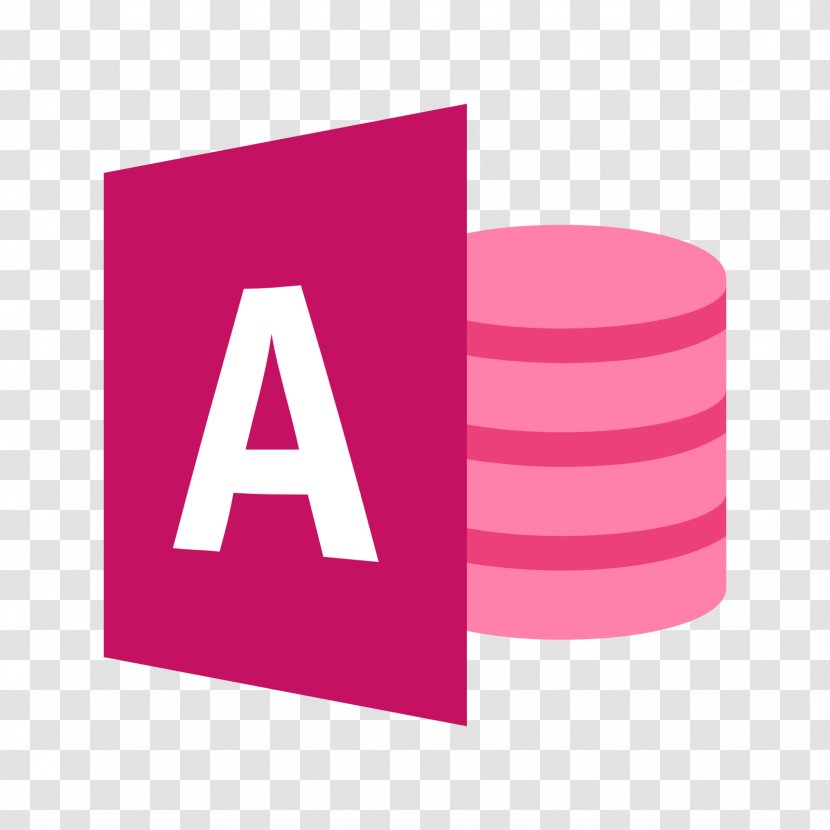 Microsoft Access Office PowerPoint Database - Pink Transparent PNG