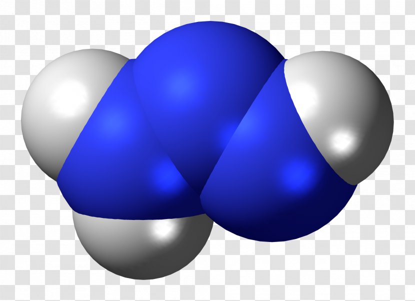 Triazene Space-filling Model Hydrazine Molecule Chemical Compound - Ballandstick - Formula Transparent PNG