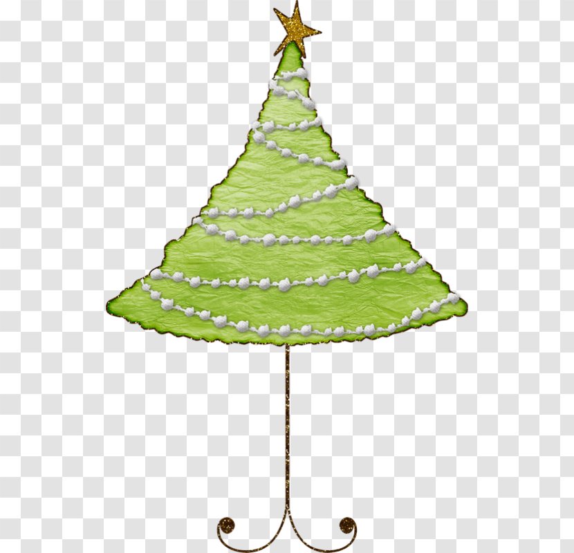 Christmas Tree Spruce Fir Paper New Year - Hand-painted Transparent PNG
