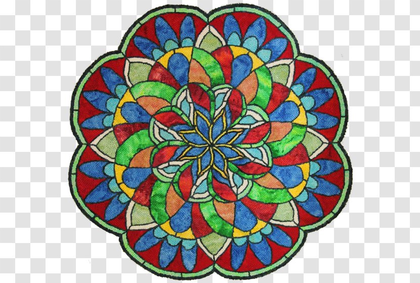 Stained Glass Window Encompassing Designs Rug Hooking Studio - Material - Rose Leslie Transparent PNG