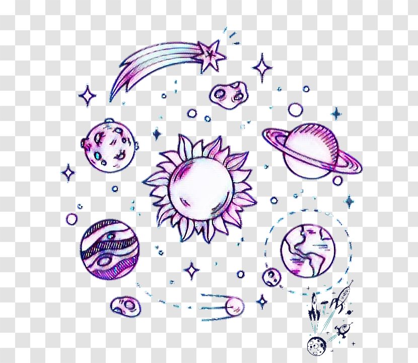 Drawing Image Space Illustration Doodle - Outer Transparent PNG