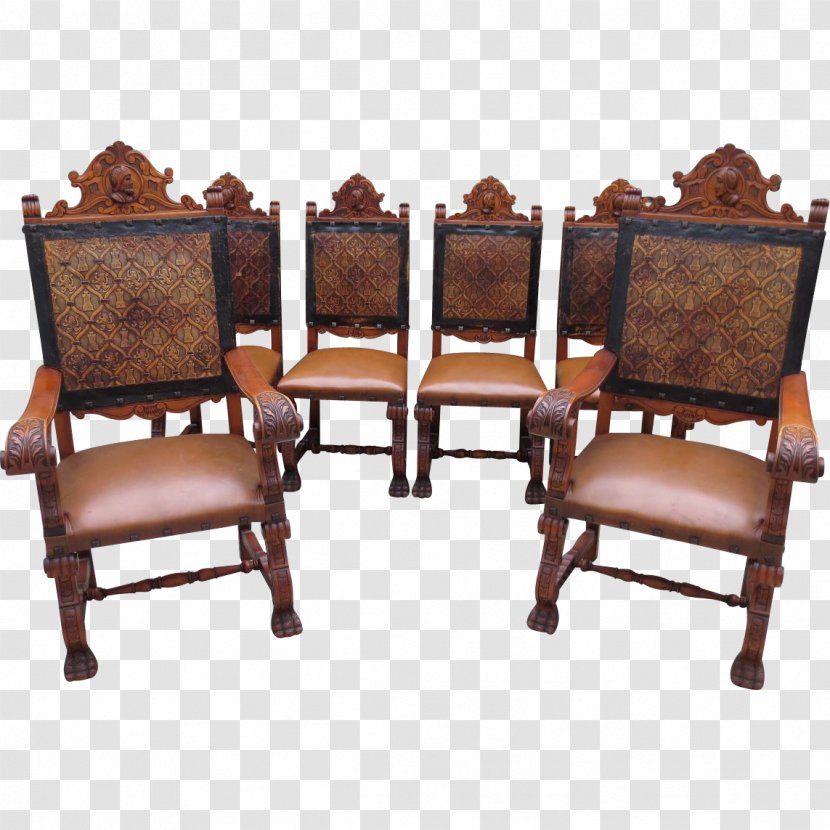 Chair Table Antique Furniture Dining Room Transparent PNG