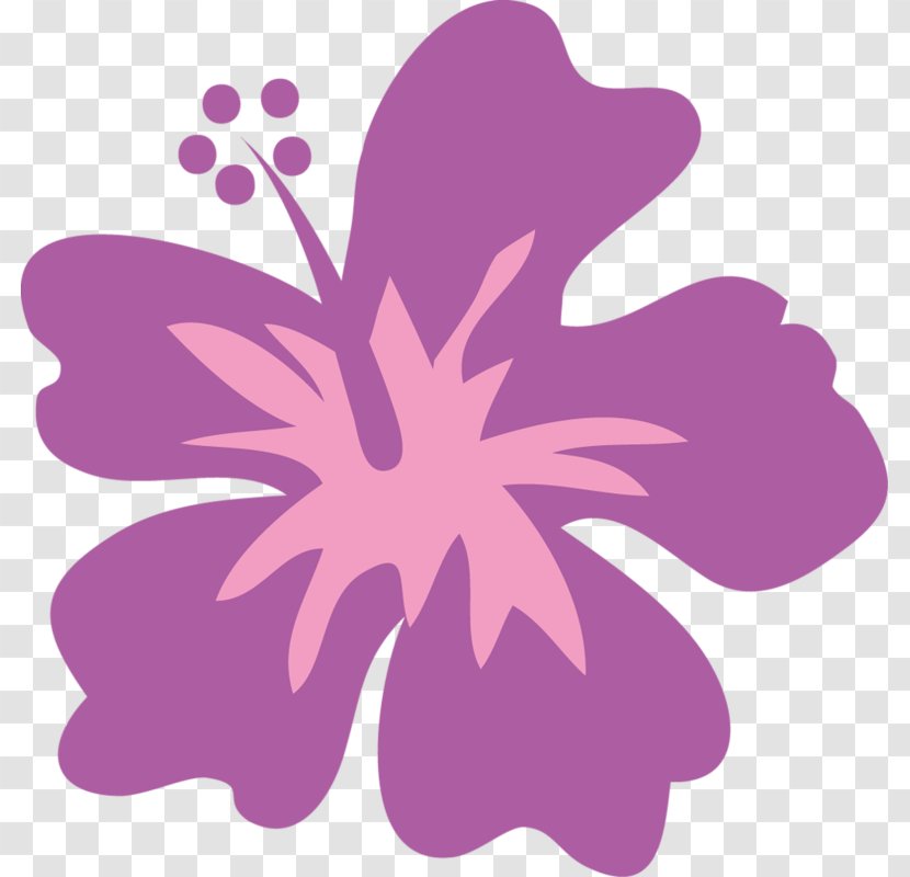 Hawaiian Monkey Party Clip Art - Flower - Lilac Transparent PNG