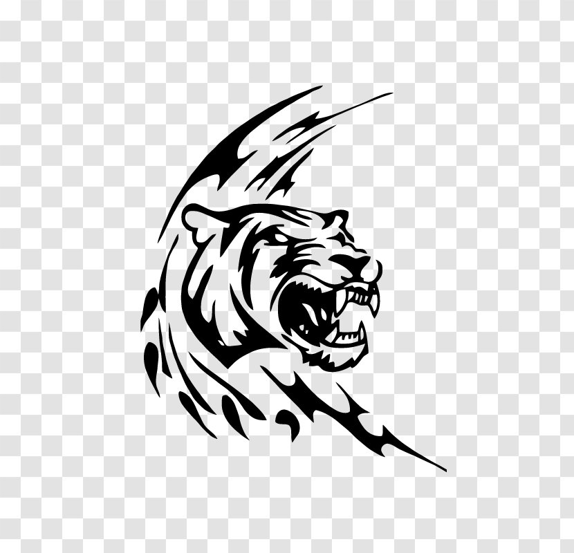 Panther Lion Leopard Drawing White Tiger - Artwork Transparent PNG