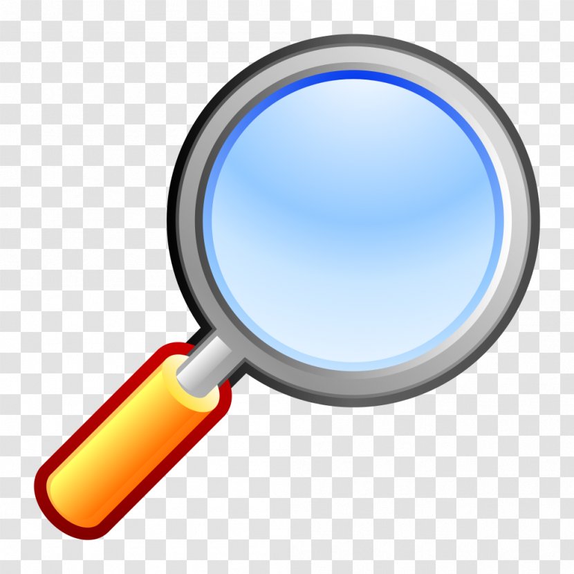Hardware Magnifying Glass Yellow - Document - File Size Transparent PNG
