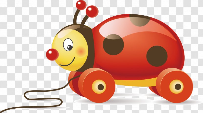 Toy Stock Photography Illustration Icon - Ladybug Car Vector Elements Transparent PNG