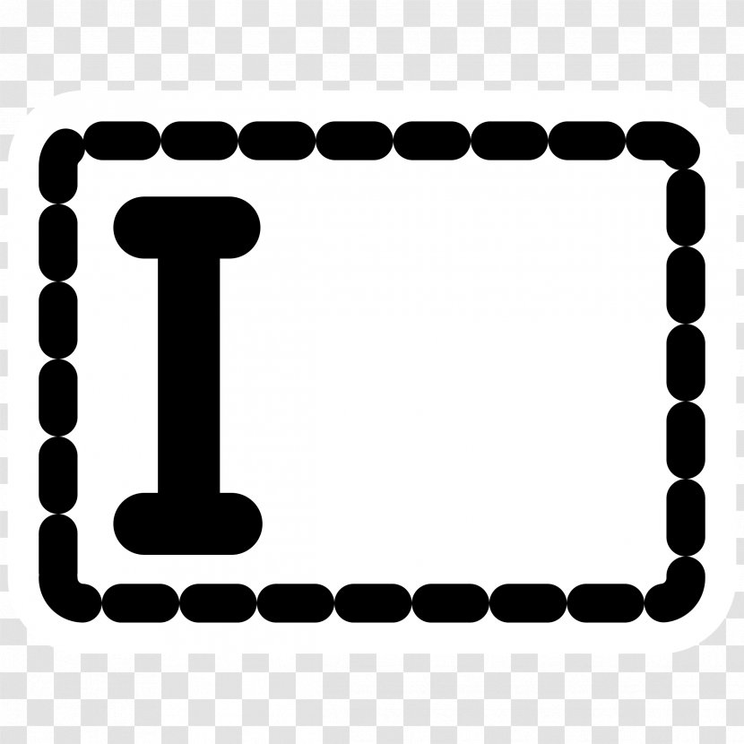 Text Box Clip Art - Black - Symbol Transparent PNG
