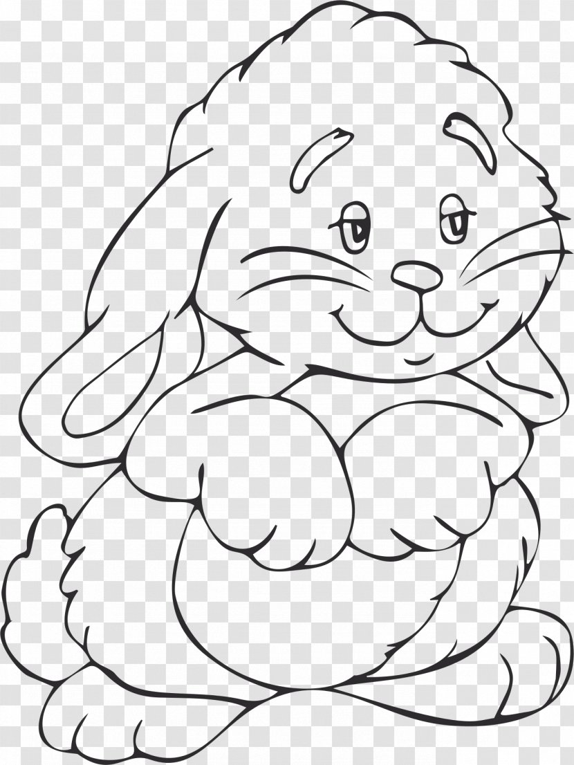 Coloring Book Easter Bunny Child Rabbit Adult - Watercolor Transparent PNG