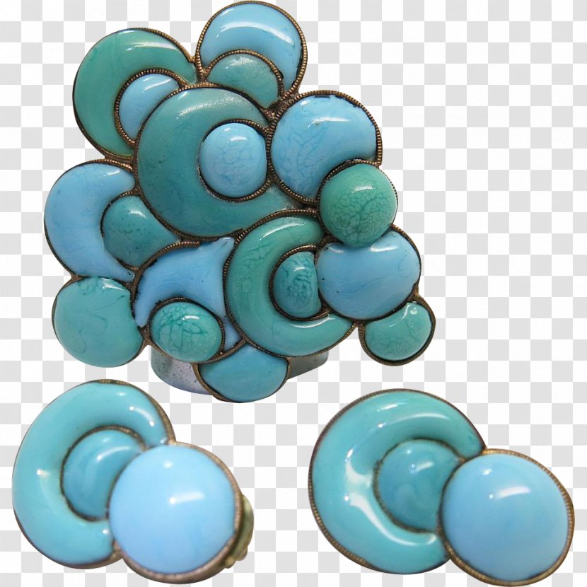 Turquoise Bead Body Jewellery Human - French Fashion 1930s Transparent PNG