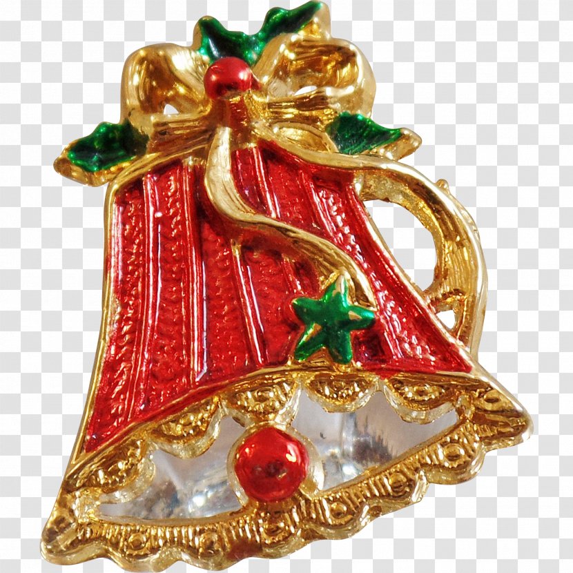 Christmas Ornament Brooch Day - Brass Transparent PNG