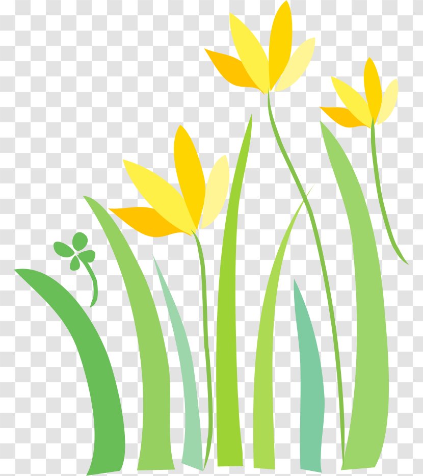 Yellow Green Floral Design - Commodity - Painted Flowers Transparent PNG