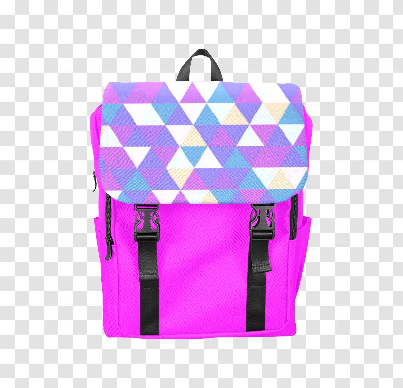 Backpack Handbag Duffel Bags Shoulder - Purplish Blue Color Diamond Triangle Transparent PNG