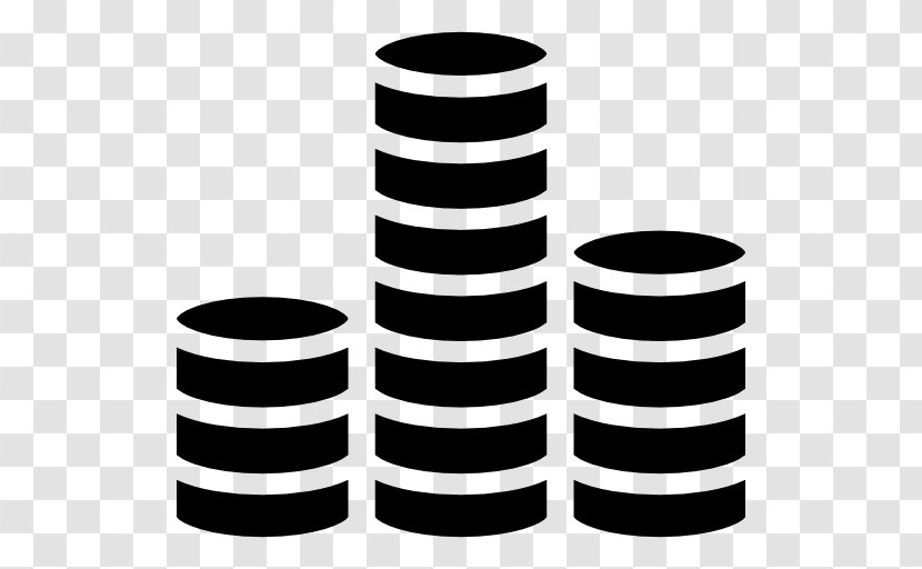 Money Coin - Black And White Transparent PNG