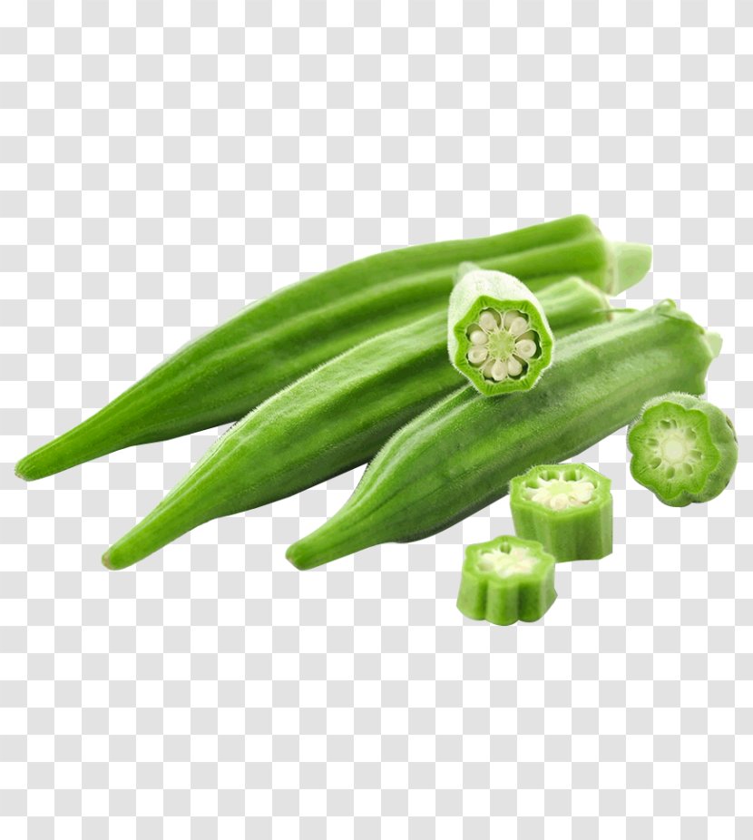Ladyfinger Okra Vegetable Mixed Pickle Peppers - Green Bean Transparent PNG