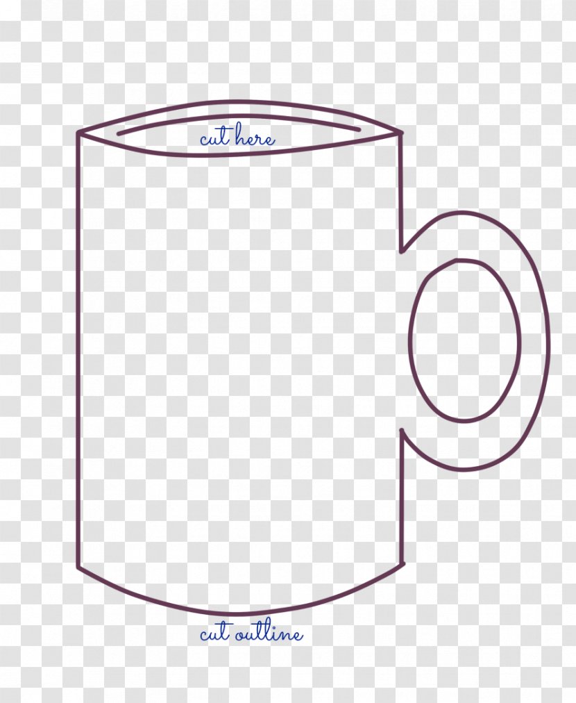 Line Angle - Diagram - Hand-painted Coffee Cup Transparent PNG