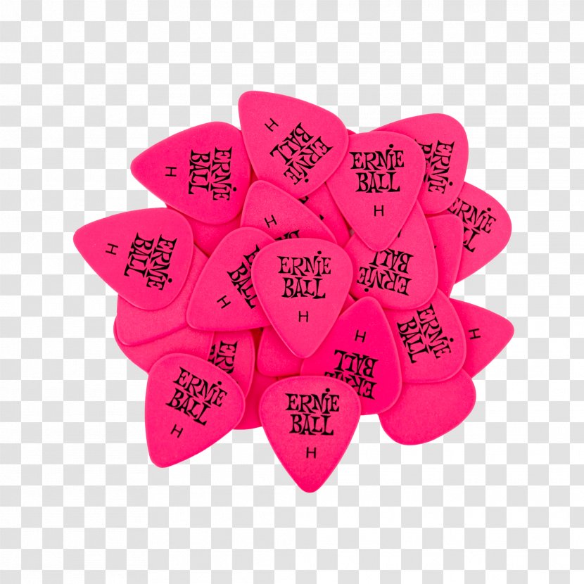 Guitar Picks Valentine's Day Heart Pink - Pick Transparent PNG