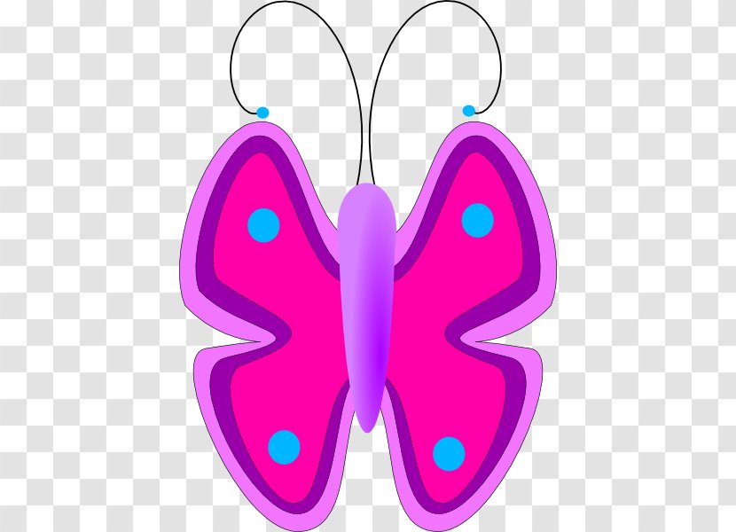 Butterfly Pink Free Clip Art - Flower - Clipart Transparent PNG