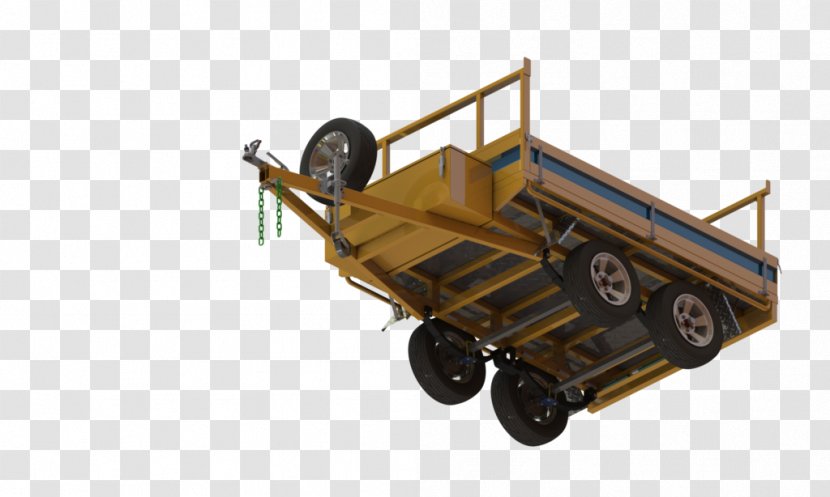 Motor Vehicle Trailer Wagon Axle - Scale Model Transparent PNG