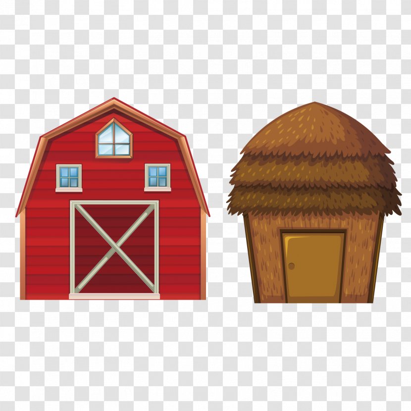 Age Of Enlightenment Cattle Granary Barn Farm - Vector Red House Transparent PNG