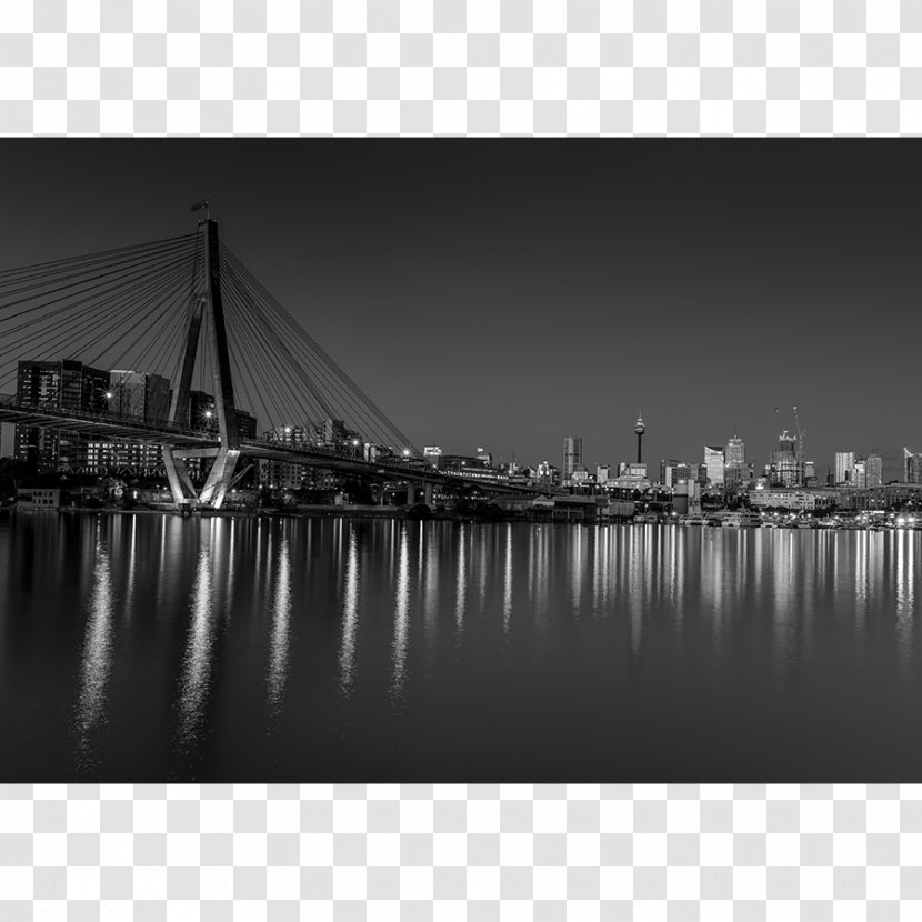 Black And White Blackwattle Bay Landscape Photography Printing - Sydney - Wattle Transparent PNG