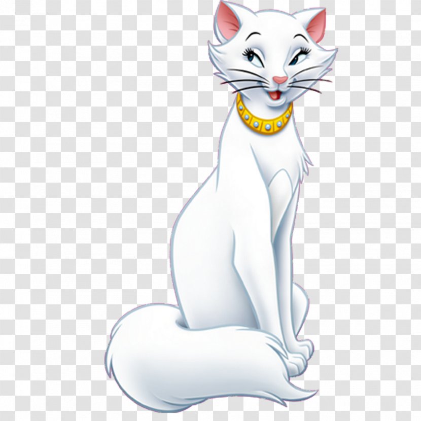 Duchess Turkish Angora Madame Adelaide Bonfamille Thomas O'Malley The Walt Disney Company - Cartoon - White Cat Transparent PNG