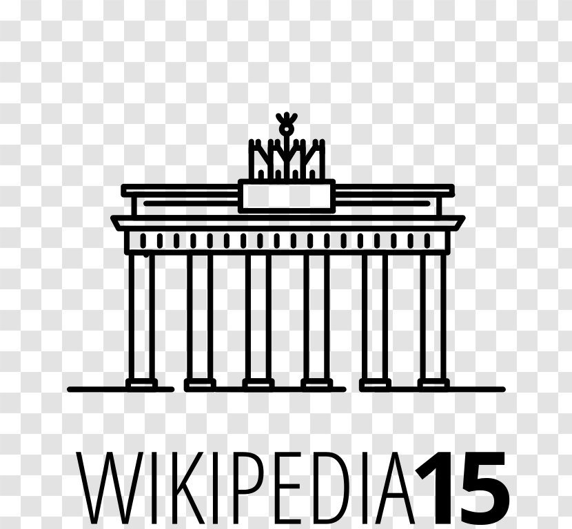 Wikimania Polish Wikipedia Clip Art - Architecture - Brandenburg Gate Transparent PNG