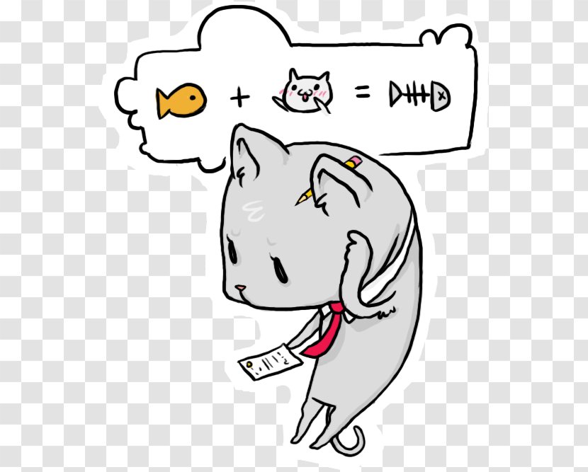 Cat Line Art Cartoon Clip Transparent PNG