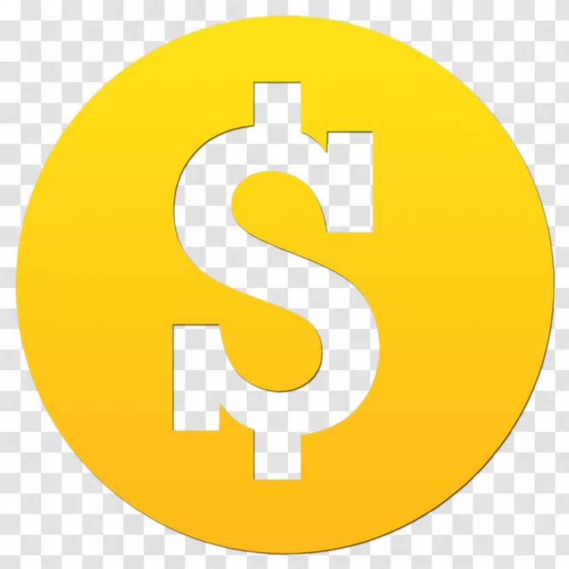 Dollar Sign Money Yellow YouTube Red - Coin Image Transparent PNG