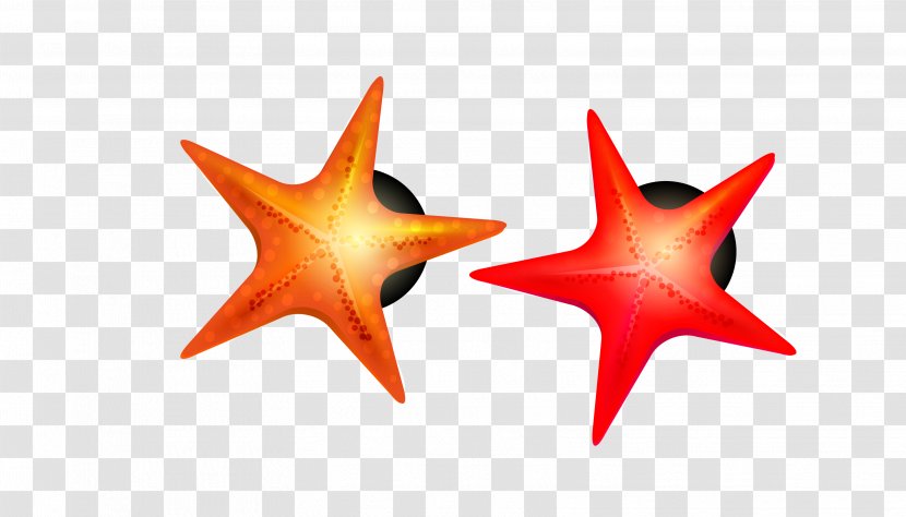 Vector Red Three-dimensional Five-pointed Star - Gratis - Search Engine Transparent PNG