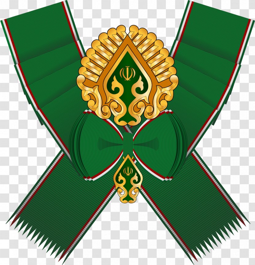Green Background Ribbon - Order Of Independence - Mohammad Reza Pahlavi Transparent PNG