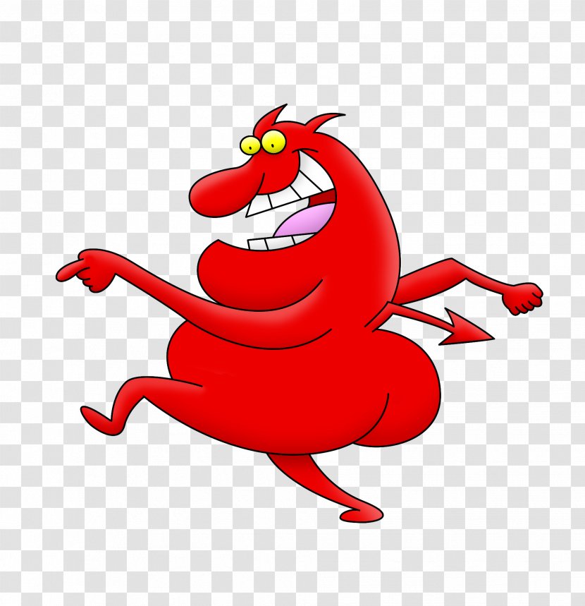 The Red Guy Cattle Cartoon - Frame - Bittern Chicken Claws Transparent PNG