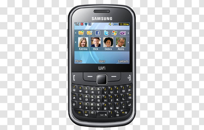 Samsung Chat 335 Galaxy S II GSM QWERTY - Mobile Device Transparent PNG