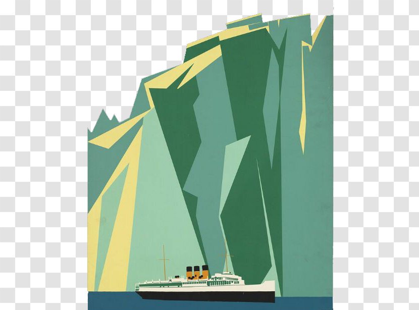 Poster Travel Graphic Design Printmaking Art - Iceberg Cruise And Sailing Transparent PNG