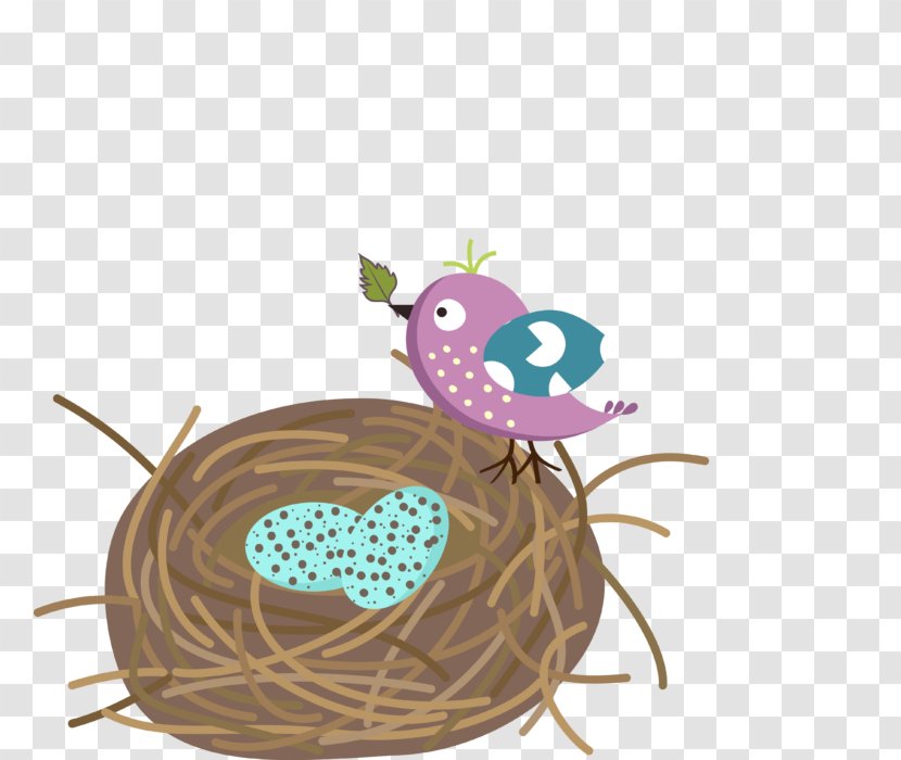 Bird Nest Cartoon Clip Art - Drawing Transparent PNG