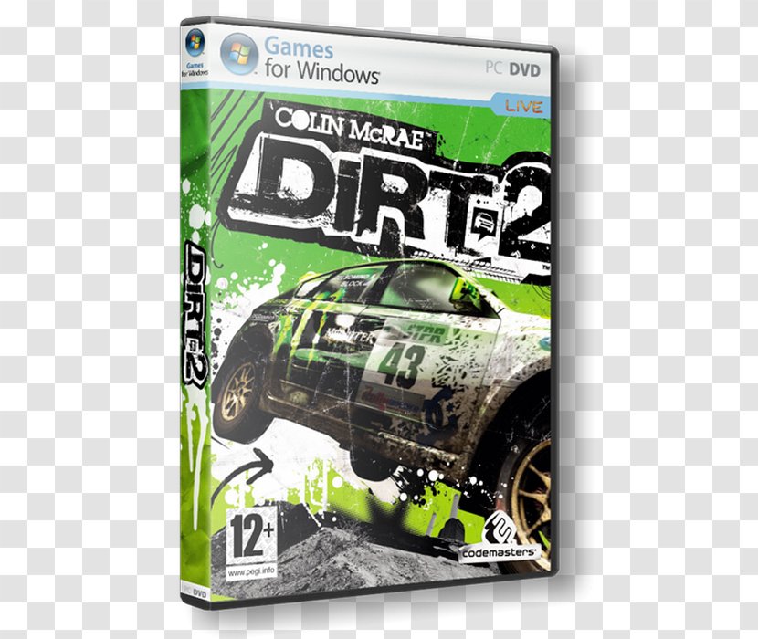 Colin McRae: Dirt 2 Xbox 360 3 Dirt: Showdown - Codemasters Transparent PNG