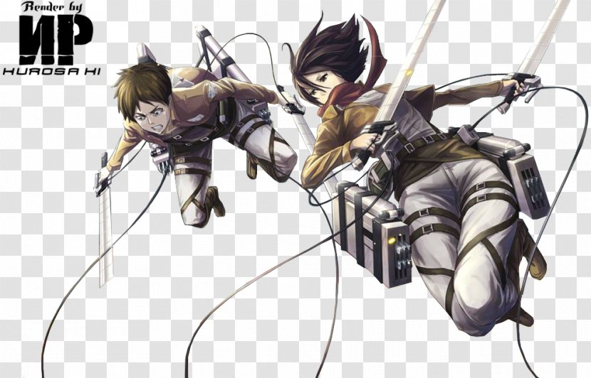 Mikasa Ackerman Eren Yeager A.O.T.: Wings Of Freedom Armin Arlert Attack On Titan - Cartoon Transparent PNG