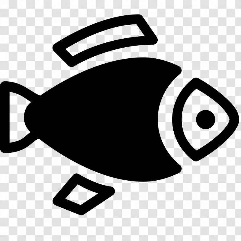 Fish @icon Sushi Clip Art - Black And White Transparent PNG