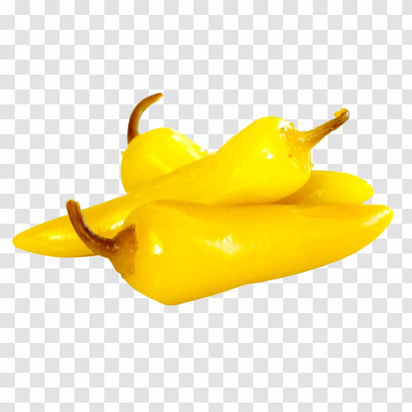 Banana Pepper Bell Hungarian Wax Chili Yellow - Black - Slices Transparent PNG
