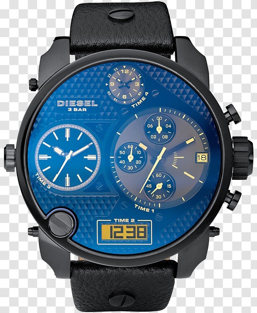 Diesel Analog Watch Chronograph Leather - Watches Transparent PNG