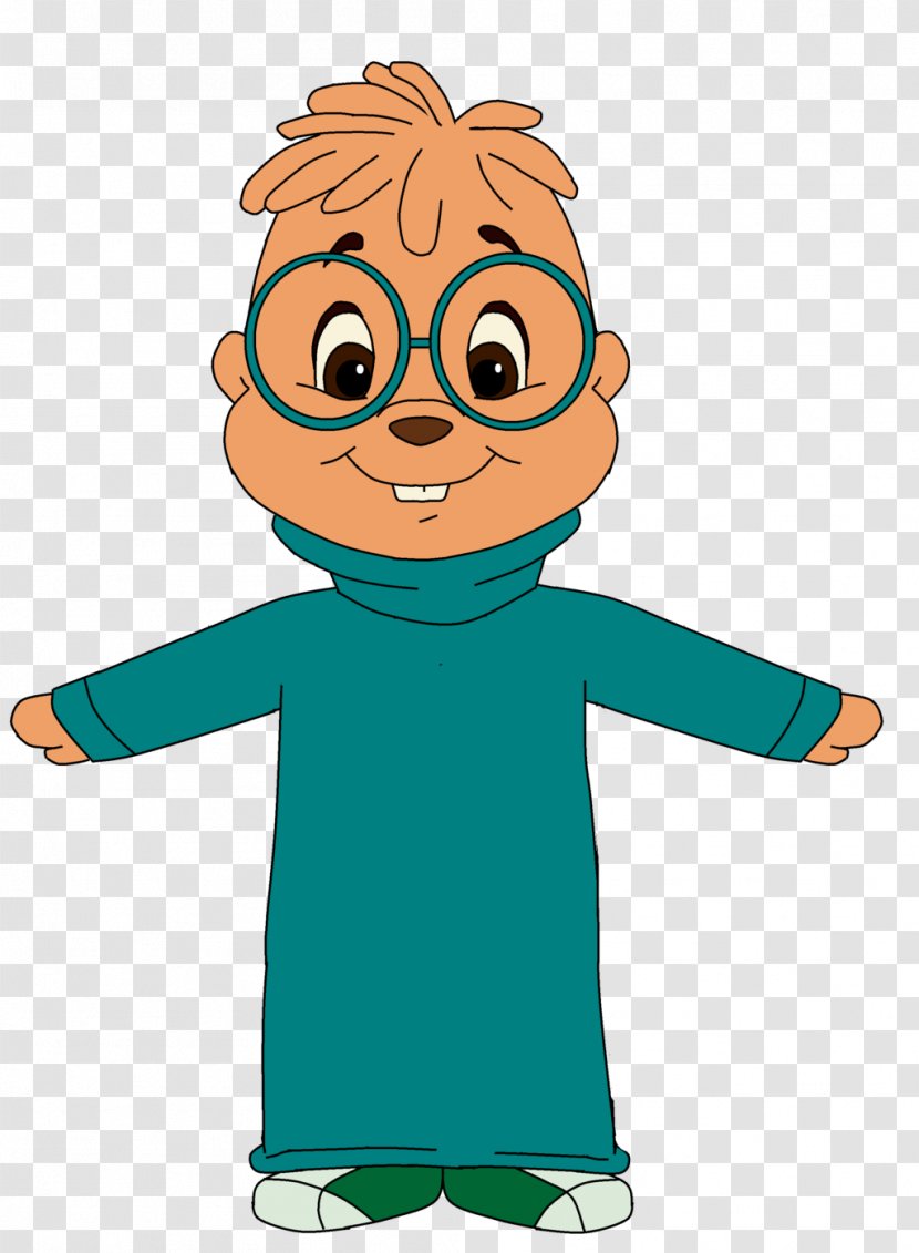 Alvin Seville Theodore Chipmunk Jeanette Simon - Smile - Ron Weasly Transparent PNG