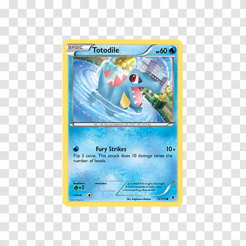 Pokémon Sun And Moon Totodile Trading Card Game Croconaw - Pok%c3%a9mon - Dream Transparent PNG