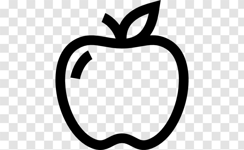 Apple Clip Art - Black And White - TEACHER Transparent PNG