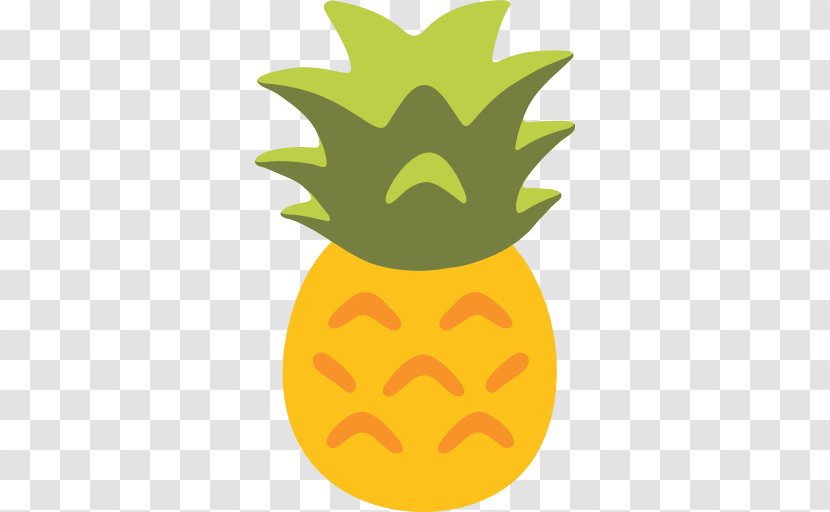 Emoji Upside-down Cake Pineapple Pizza Salsa - Leaf Transparent PNG