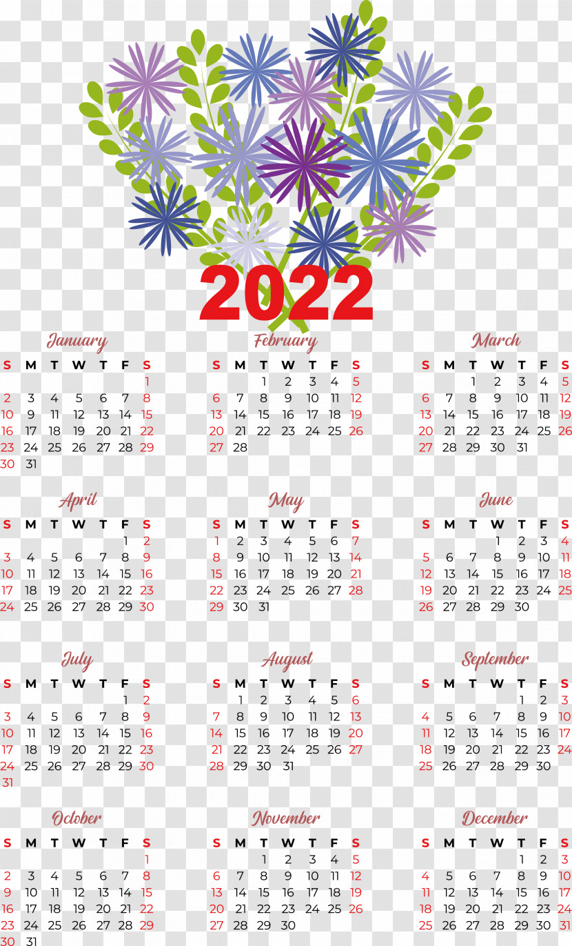 Flower Line Calendar Font Meter Transparent PNG