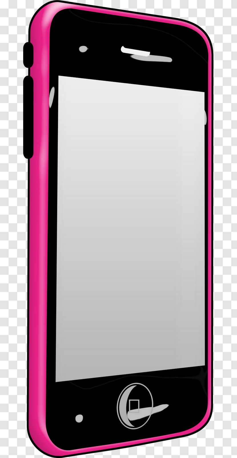 Feature Phone Mobile Accessories Handheld Devices Cellular Network - Phones - Pink Transparent PNG