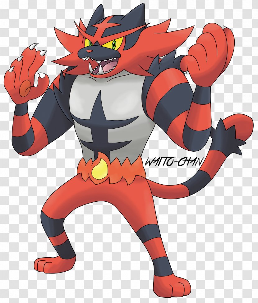 Incineroar Pokémon Sun And Moon Charizard - Drawing - Dark Vector Transparent PNG