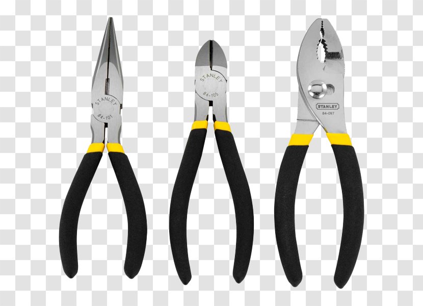 Stanley Hand Tools Needle-nose Pliers - Bahco Transparent PNG