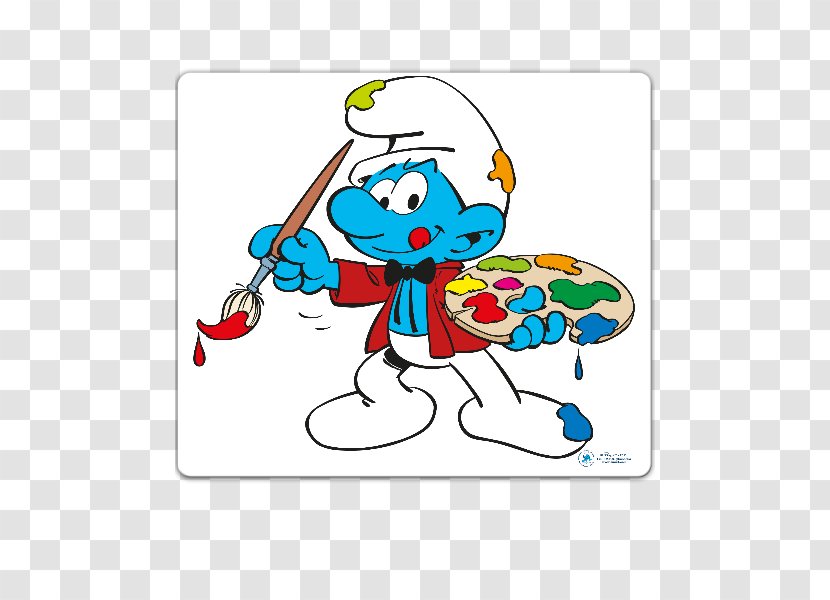 Art The Smurfs Character Ueno Park Painter - Schildersmurf Transparent PNG